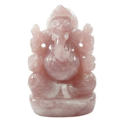Rose Quartz Ganesha Idol: Self Love Love Rocks Idol